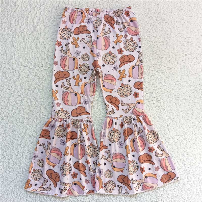 RTS SALES NO MOQ G6-10-5][\ Colorful flower pumpkin lavender trousers