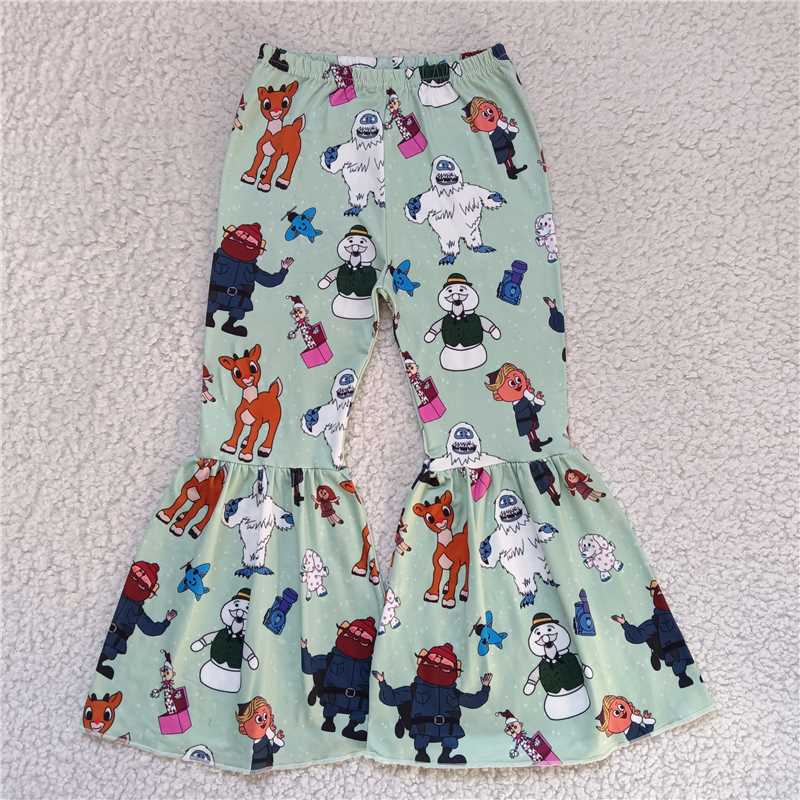 RTS SALES NO MOQ G6-5-3['] Character animal green trousers