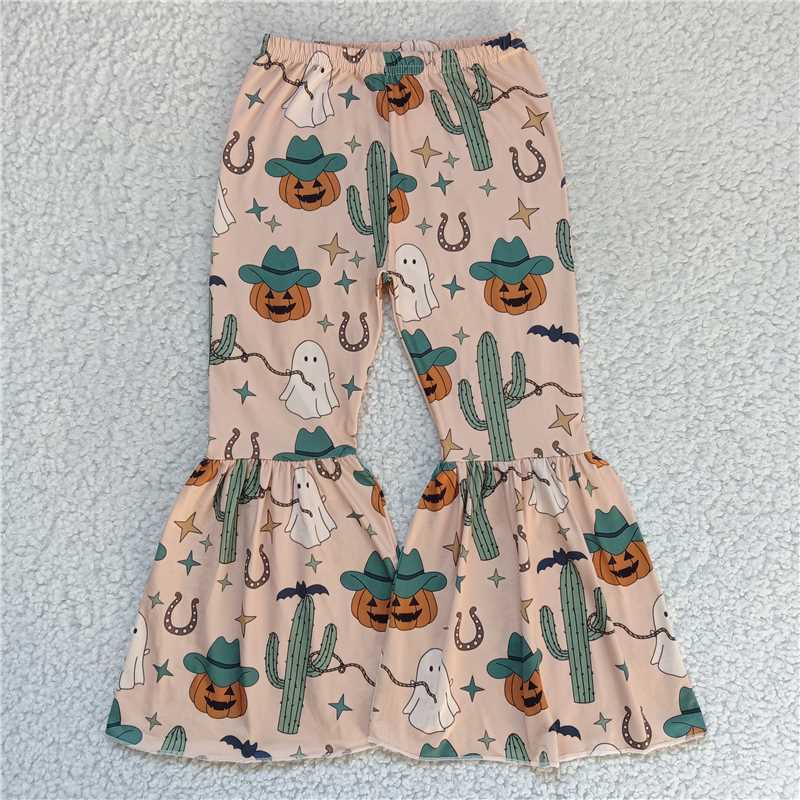 RTS SALES NO MOQ G6-5-4;[] Pumpkin Monster Ghost Cactus Yellow Pants