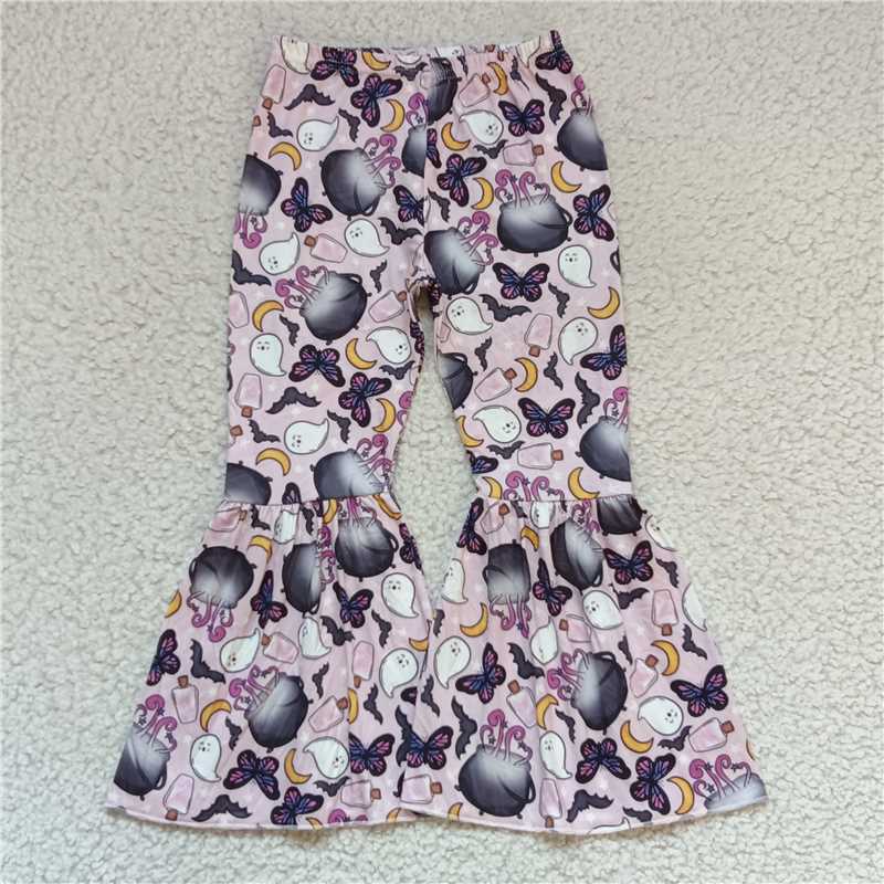 RTS SALES NO MOQ G6-5-4/.[ Can ghost butterfly lavender trousers