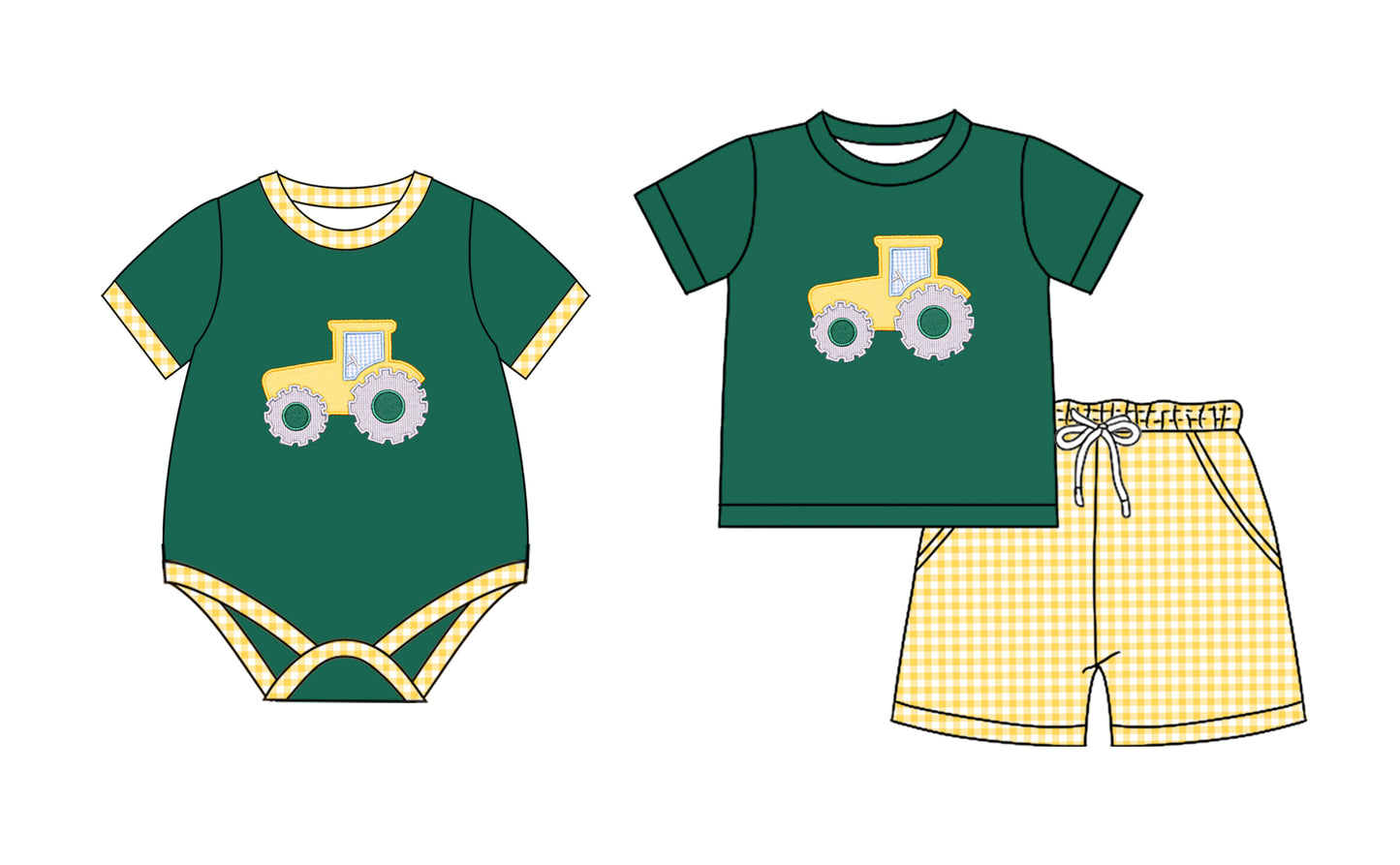 2.13 custom each style moq 5eta 4-6week Sibling Sister baby girls short sleeve shorts sets and romper match design