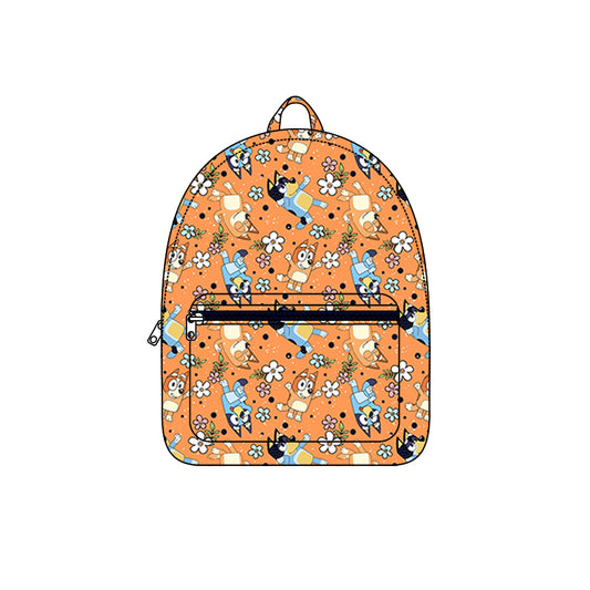 5.1（1）custom moq 5 eta 4-5weeks cartoon characters prints orange backpack