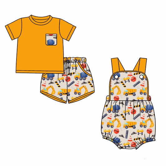 26.1.2 custom each style moq 5 eta 6-8week Sibling Sister baby boy short sleeve shorts sets and romper match design