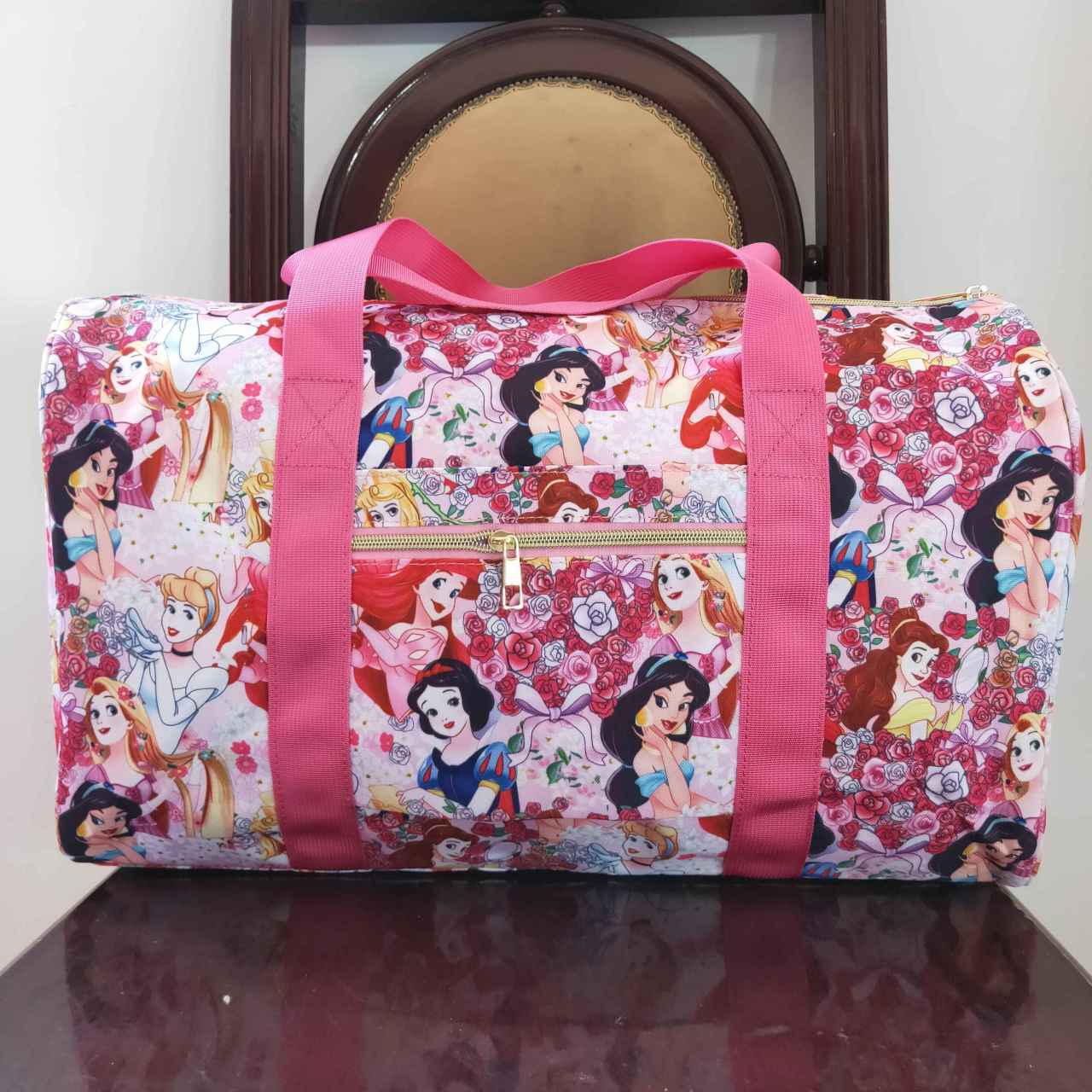 BA0131 Disney Princess Flower Red Gym Bag