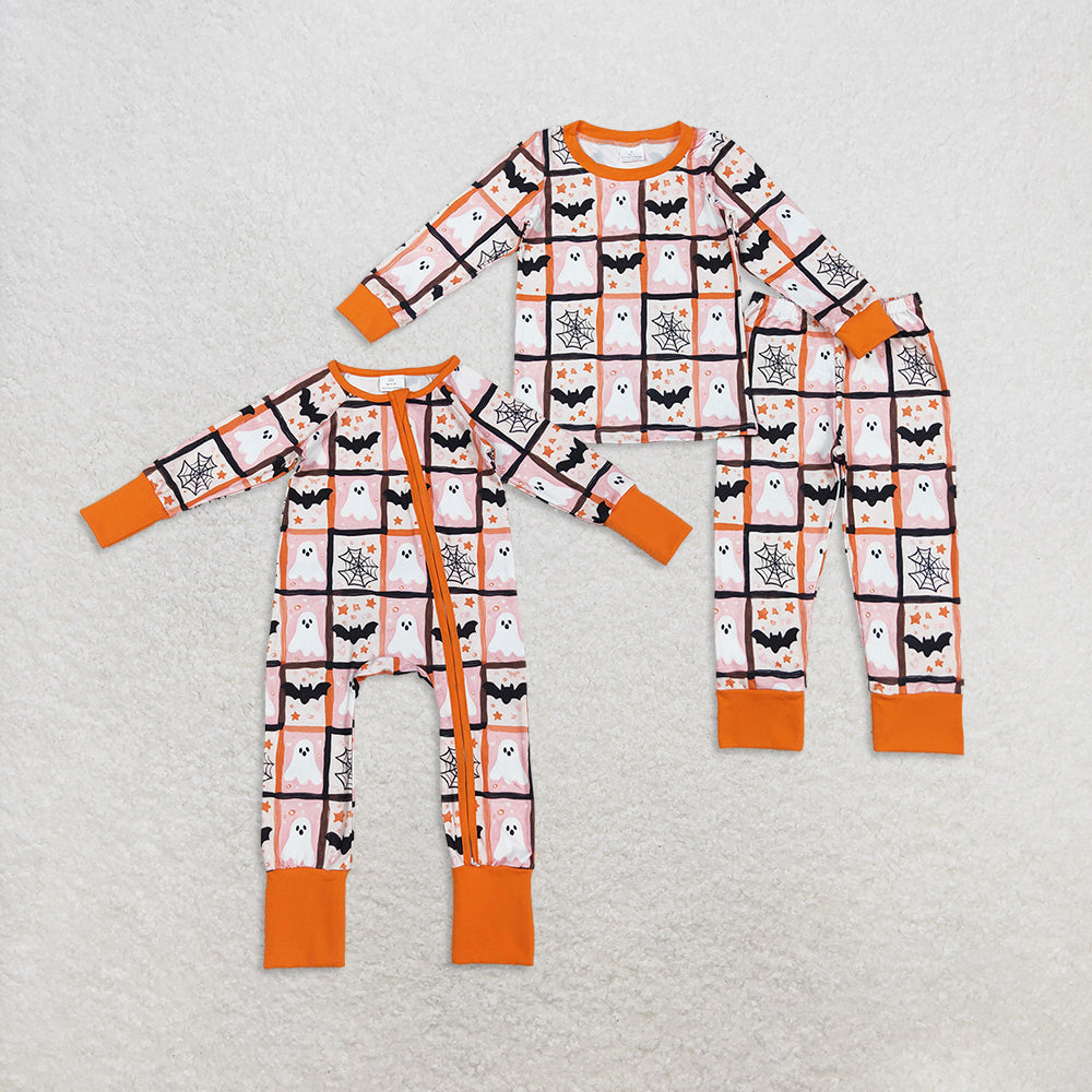 RTS Sibling baby girl clothes Halloween long Sleeve pants sets and rompers