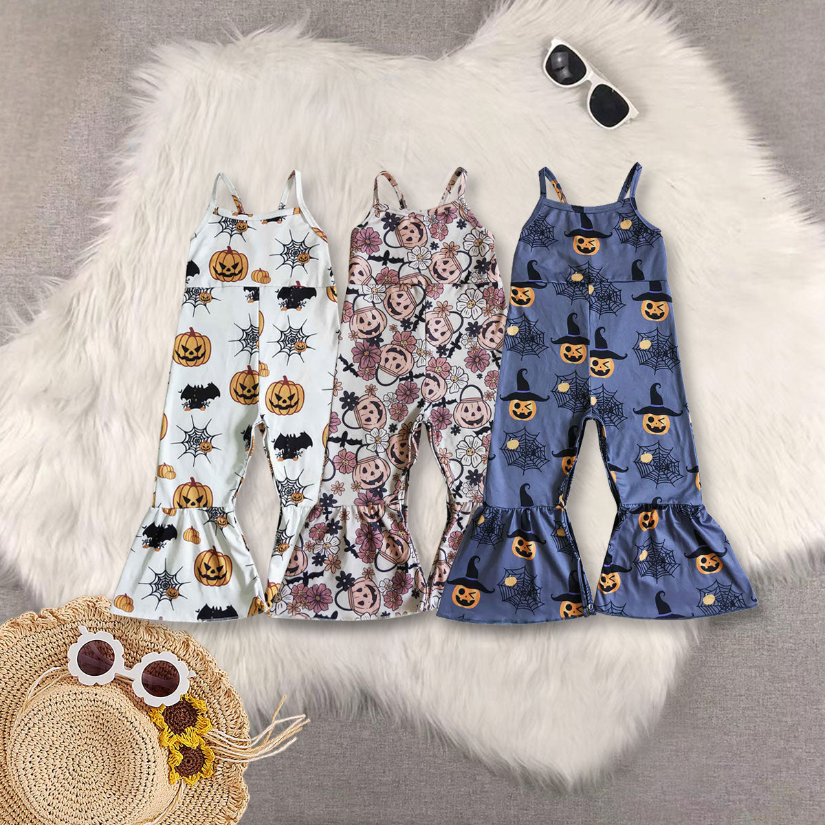 Sibling Baby Boys girl clothes Summer suspender jumpsuits 3