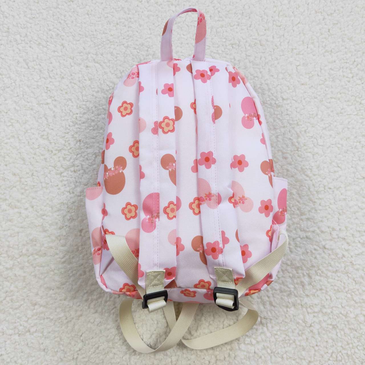 BA0092 Mickey Pink Flower Backpack