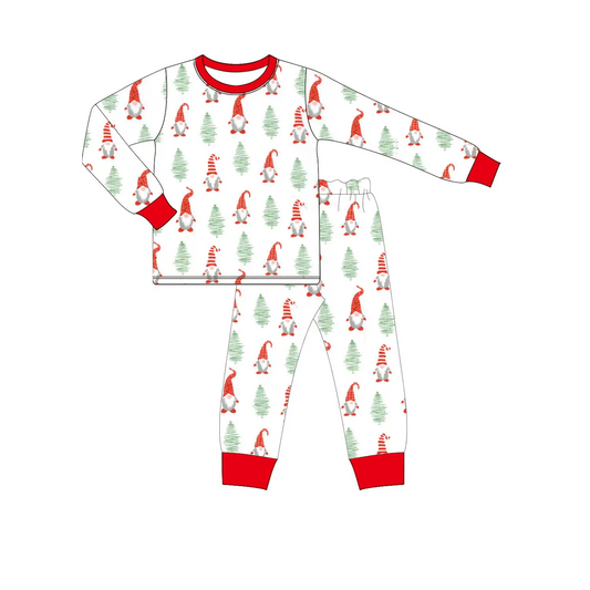 Custom moq 3 eta 7/8week moq 5 eta /4/5week Red wizard hat Santa Claus pattern white long-sleeved suit