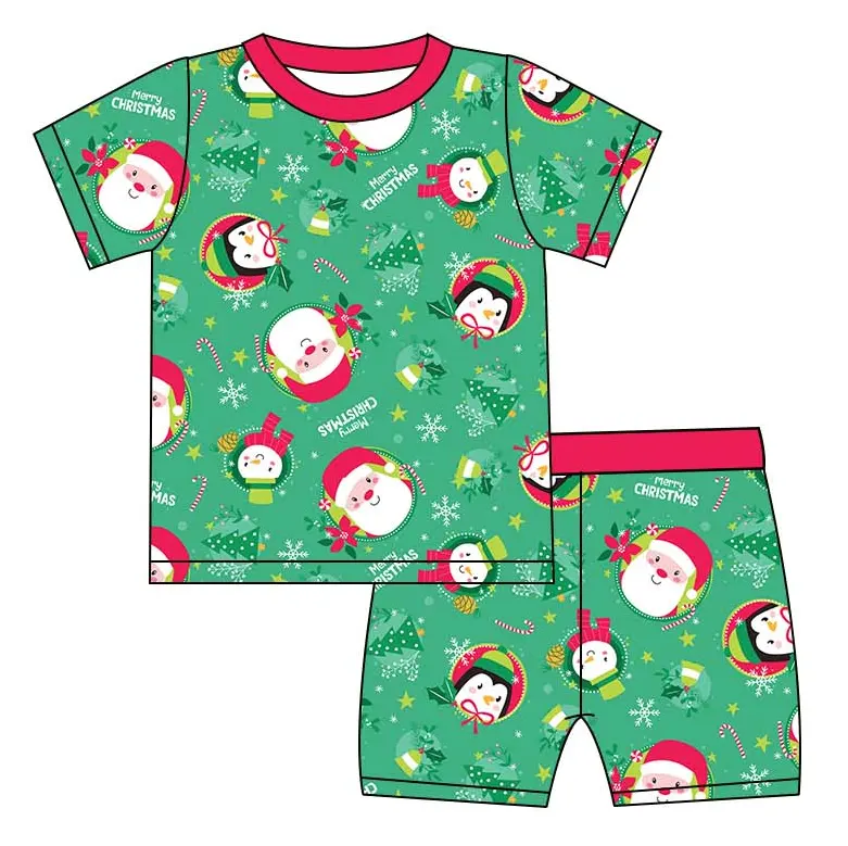 Custom moq 3 MIX SIZE eta 7/8week moq 5 eta /4/5week Green Santa-Snowflake Mixed Set