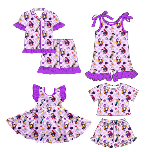 26.1.5 custom each style moq 5 eta 6-8week Sibling Sister baby short sleeve shorts sets 2 and jumpsuit and dress match design