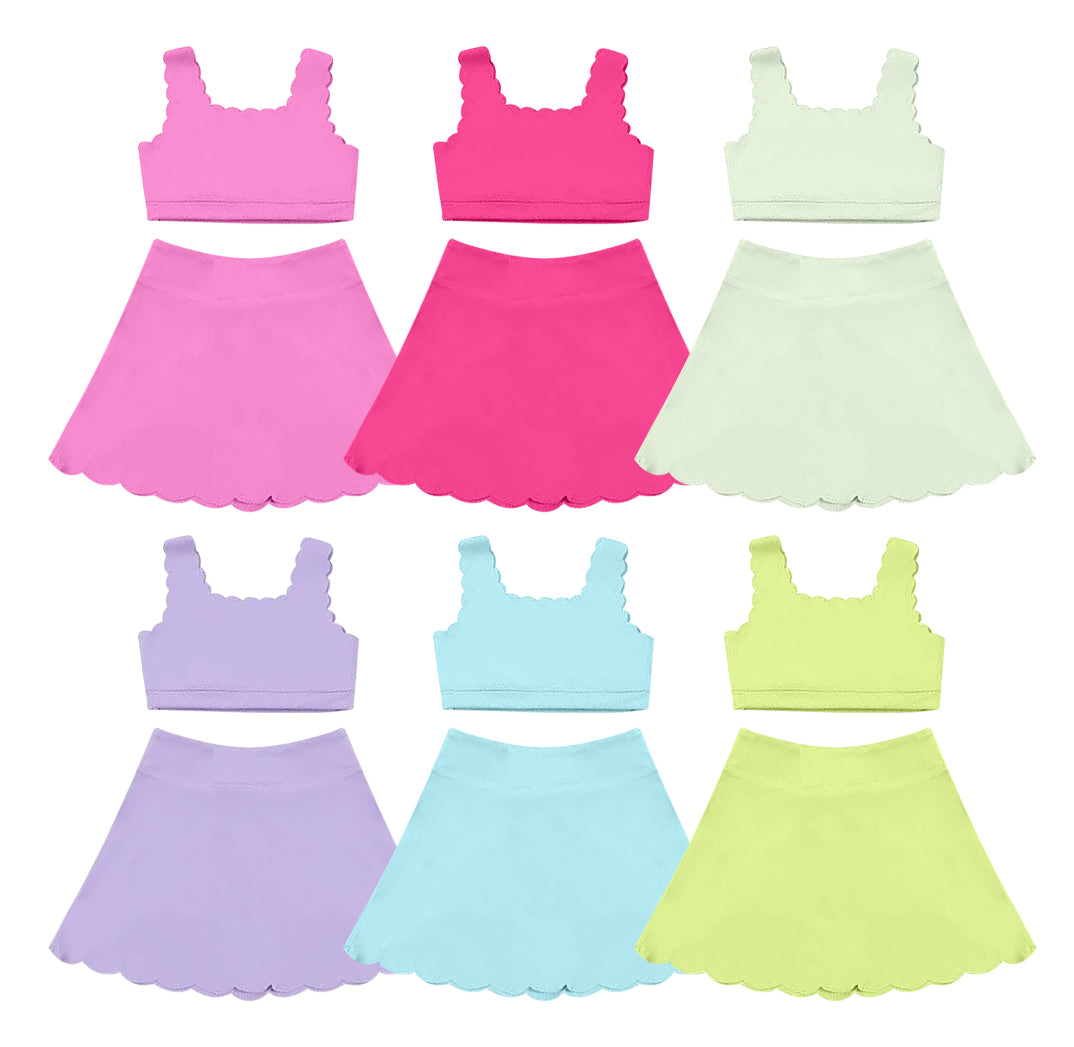 no moq PRE-ORDER baby girl clothes yoga sleeveless skirt dress-2025.2.20