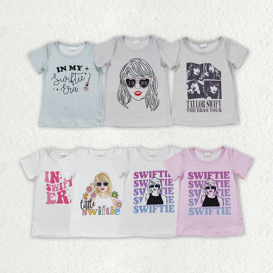 Baby Girls Pop Singer Short Sleeve Tee Shirts Tops 1989 taylor summer top