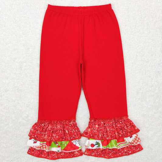 P0358 grinch lace red trousers