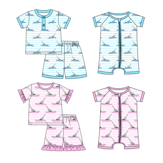 1.7 custom each style moq 5eta 4-6week Sibling Sister baby girl short sleeve shorts sets and sets 2 and boy romper and girl romper match design