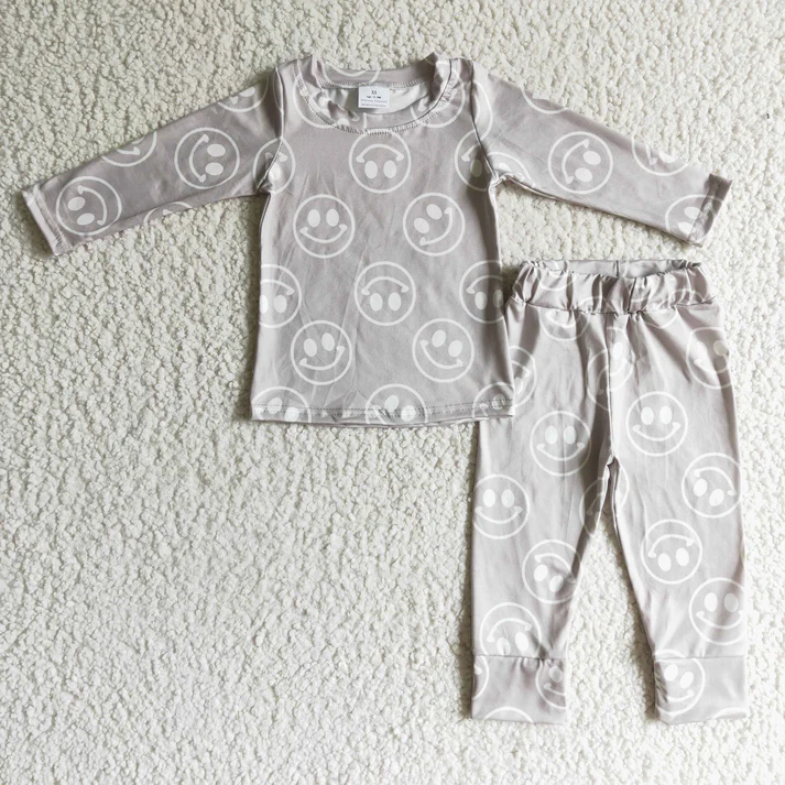 RTS NO MOQ Sibling Baby Kids Fall Shirt Pants Pajamas