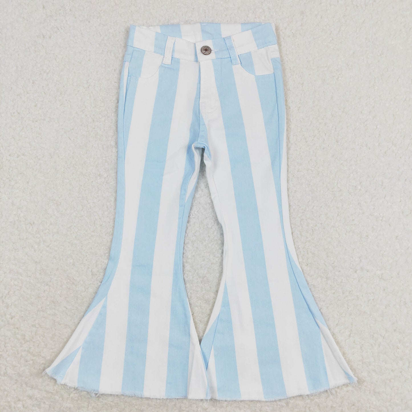 rts no moq P0469 Blue and white striped denim trousers