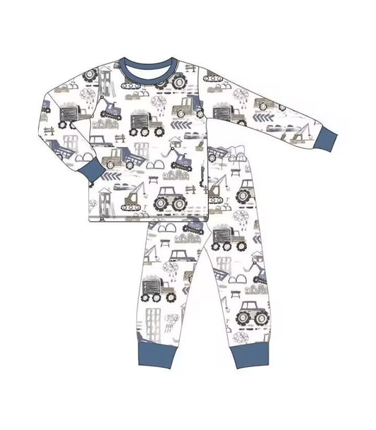 custom moq 5 eta 5-6weeks boys long sleeve top and pants set boys custom