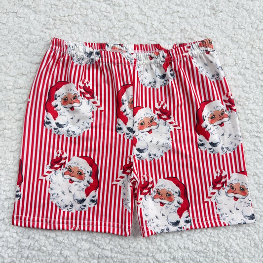 RTS SALES NO MOQ Striped Santa Shorts