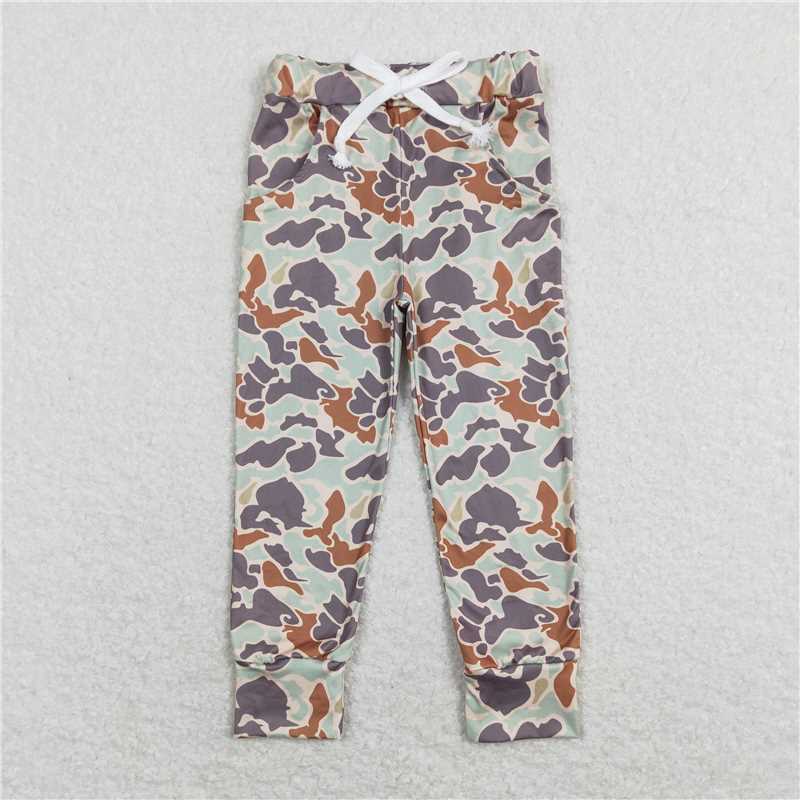 RTS NO MOQ P0434 Camouflage branches and leaves trousers