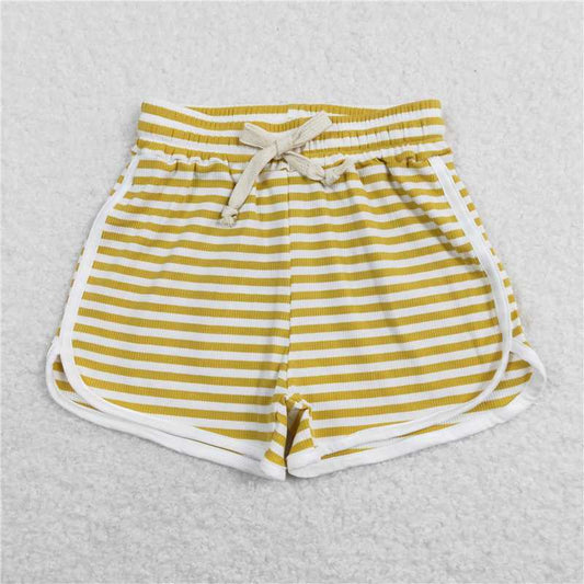 SS0210 ready to ship ginger striped shorts