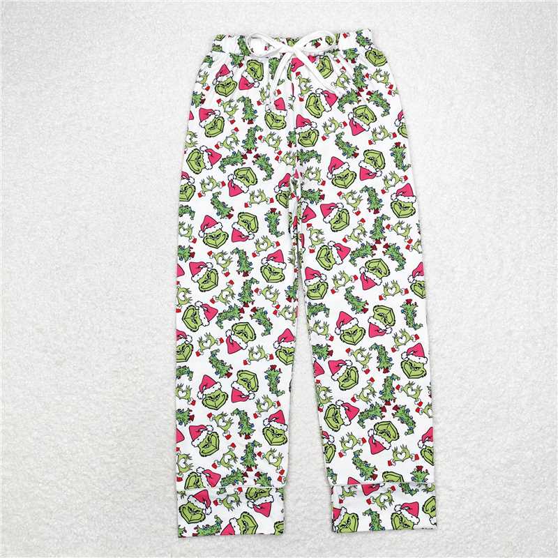 RTS NO MOQ Adults Christmas drawstring straight trousers