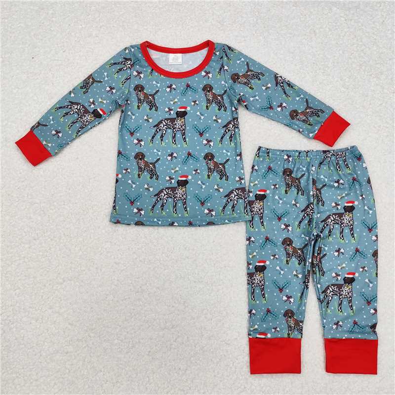 RTS NO MOQ Christmas Collection Long Sleeve and Long Pants Pajama Sets: Animal Print & Character Print