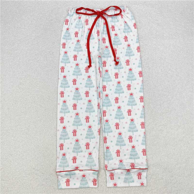 RTS NO MOQ Adults Christmas drawstring straight trousers