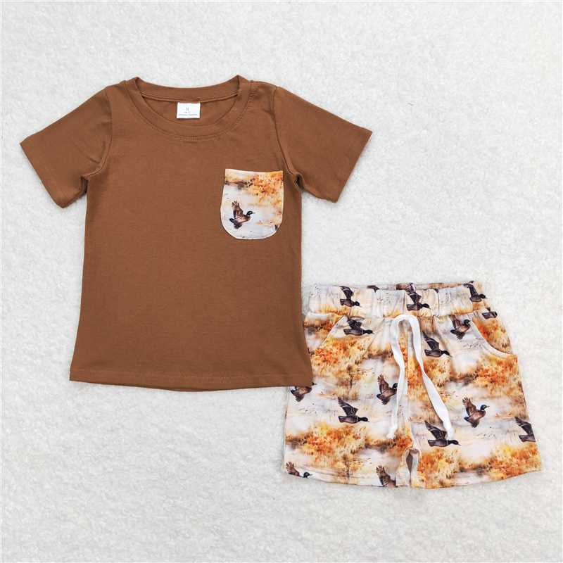 RTS NO MOQ baby boys Clothes short sleeve shorts Sets