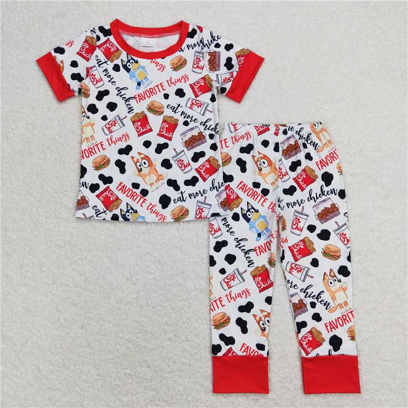 RTS NO MOQ Baby girl and boys clothes Short Sleeve Pants Suit