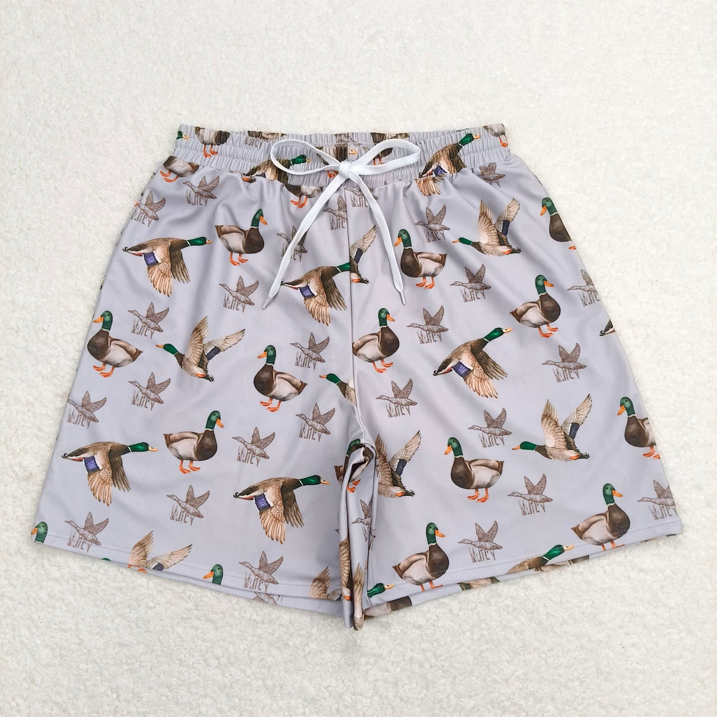 S0268 Duck Grey Brown Swim Trunks RTS  	 S0429 Adult male duck grey brown swimming trunks
