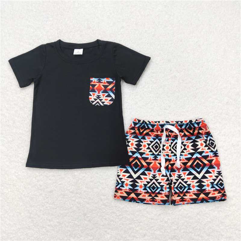 RTS NO MOQ baby boys Clothes short sleeve shorts Sets