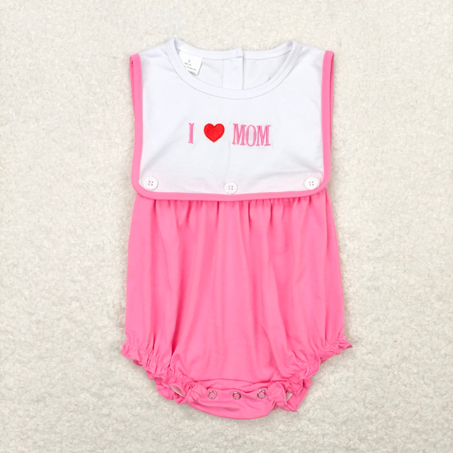 RTS NO MOQ Baby Boys Valentine Short Sleeve Cropped Romper Mixed Sizes