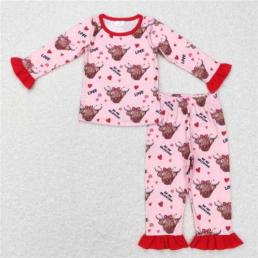 GLP0998 be my valentine love cow head lace pink