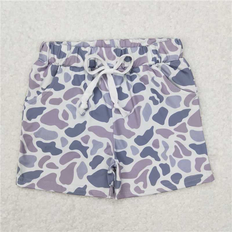 RTS Boys and girls camouflage Short Sleeve Shorts sets romper