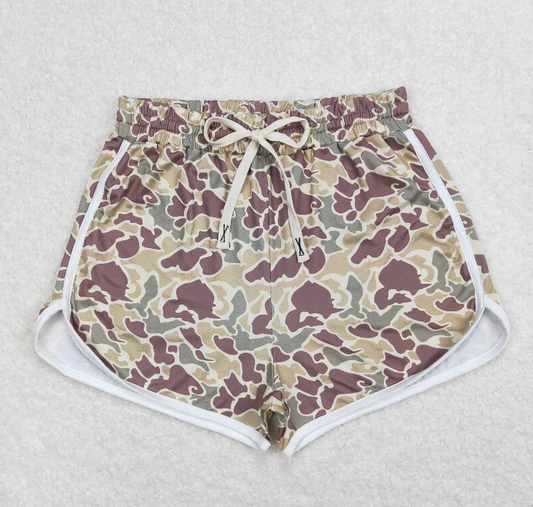 rts no moq SS0357 Adult female camouflage shorts