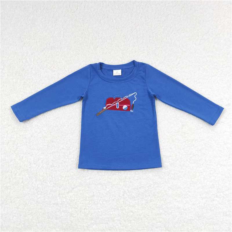 RTS NO MOQ Baby Boys Solid Long Sleeve Tees: Trucker Print & Animal Print Styles