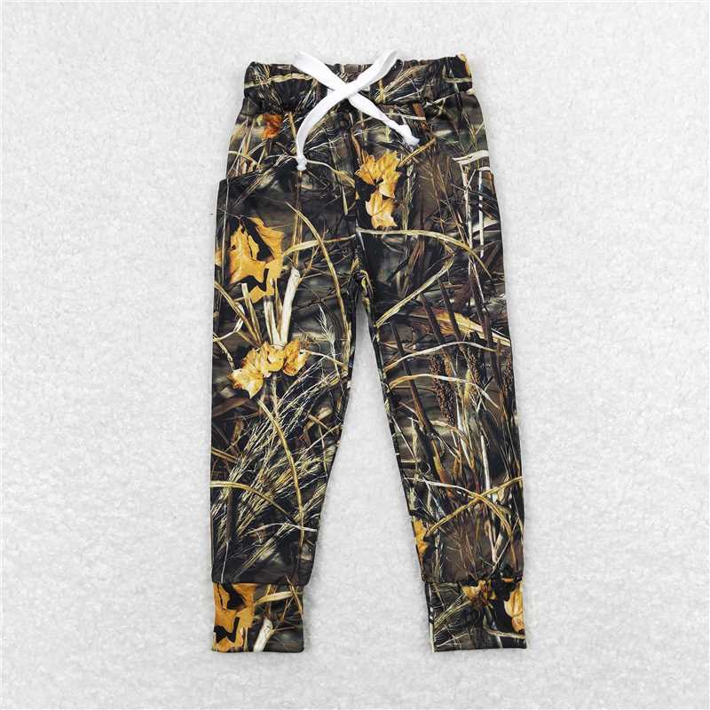 RTS NO MOQ P0434 Camouflage branches and leaves trousers