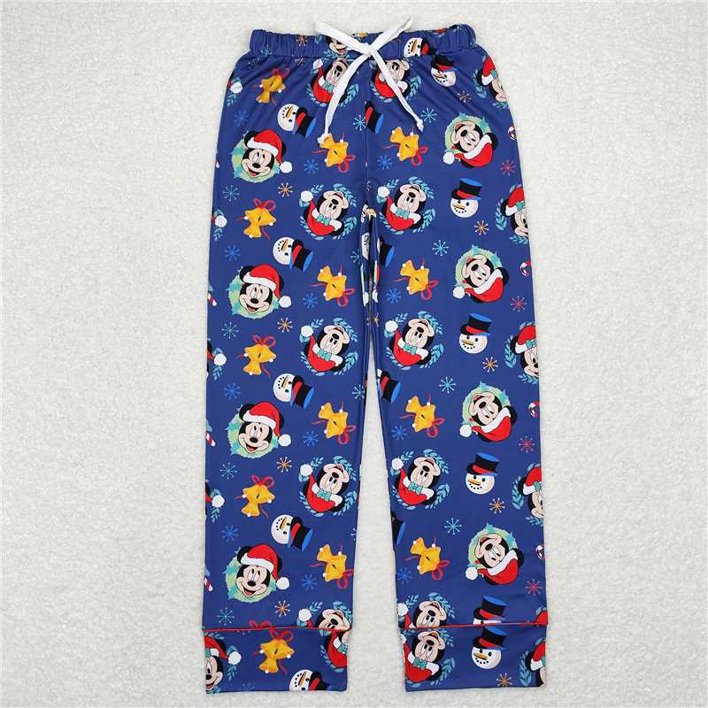 RTS NO MOQ Adults Christmas drawstring straight trousers