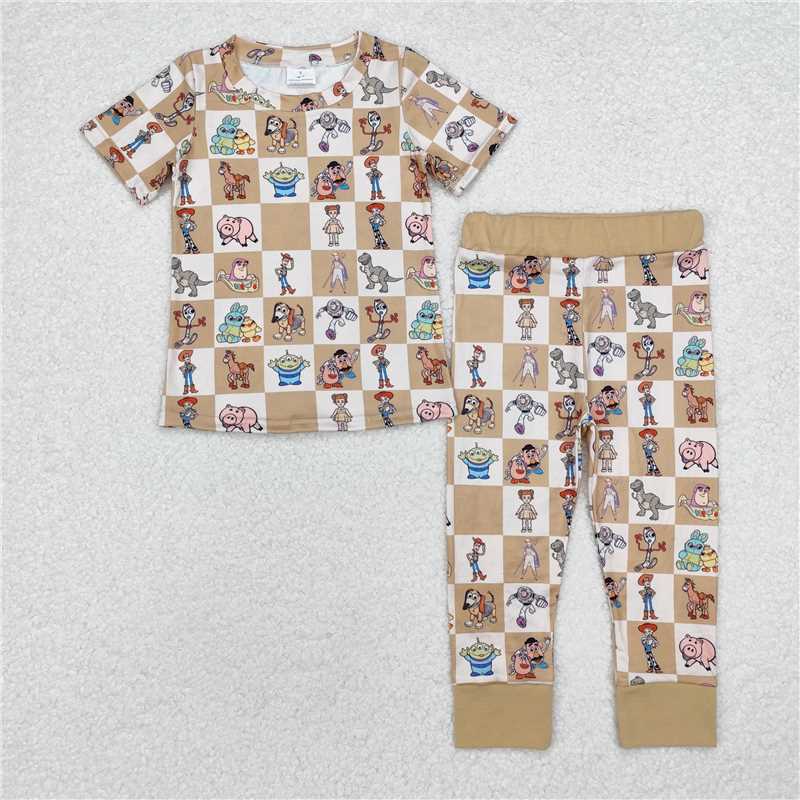 RTS NO MOQ Baby boy clothes toy story Short Sleeve Pants and shorts Suit