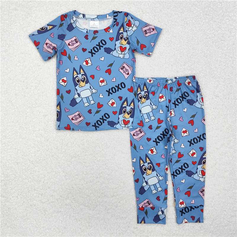 RTS NO MOQ Baby girl and boys clothes Short Sleeve Pants Suit