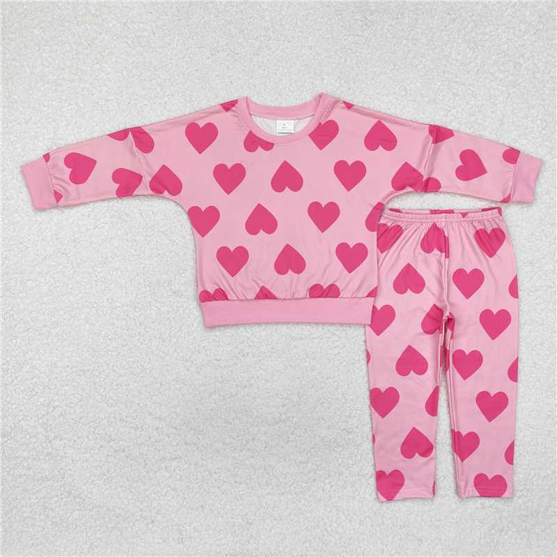 RTS NO MOQ Baby Boys Clothes Valentine long-sleeved pants set