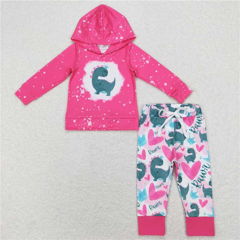 Baby Girls Princess and animal Hooded Top Ruffles Pants Clothes Sets