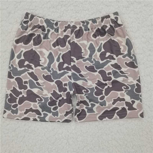 RTS SALES NO MOQ Grey and Brown Camouflage Shorts