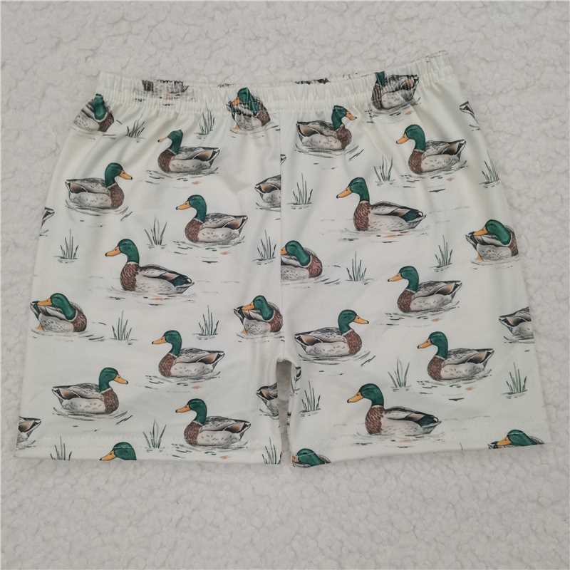 RTS SALES NO MOQ White Duck Swim Shorts