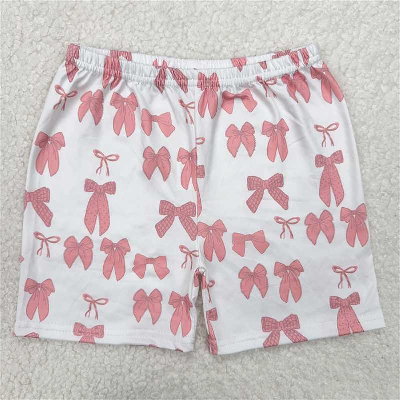 RTS SALES NO MOQ White shorts with bow