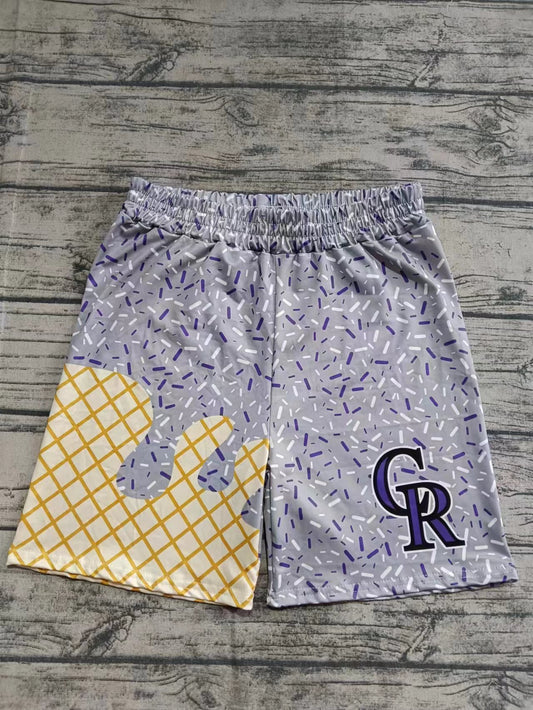 custom moq 3 eta 6-8weeks kids and adult Gold White Beach Summer green Shorts