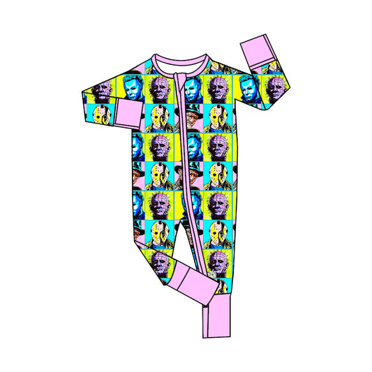 5.2custom each style moq 5eta 4-5week Sibling Sister blue-yellow plaid character avatar prints pink girls set and dress and baby romper and backpack match family design