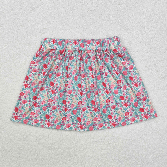 rts no moq GLK0032 Flower floral skirt