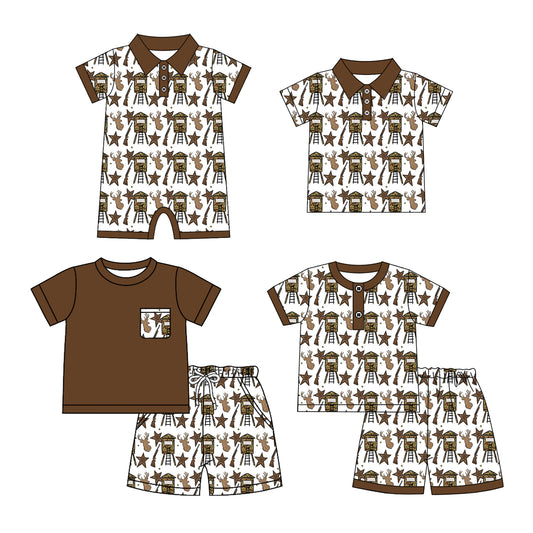 26.1.6 custom each style moq 5 eta 6-8 week Sibling Sister baby boy short sleeve shorts sets 2 and boy rompers and top match family design