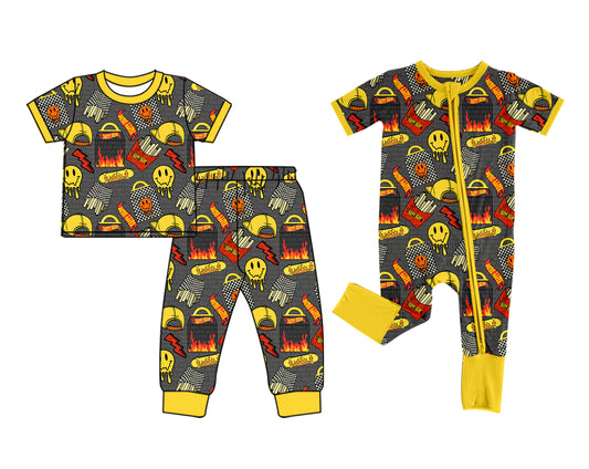 25.11.29 custom each style moq 5 eta 6-8week Sibling Sisters baby boy clothes short sleeve pants sets and romper match family design